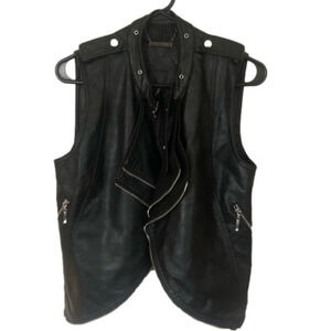Buffalo Faux Leather Motorcycle Vest Small
